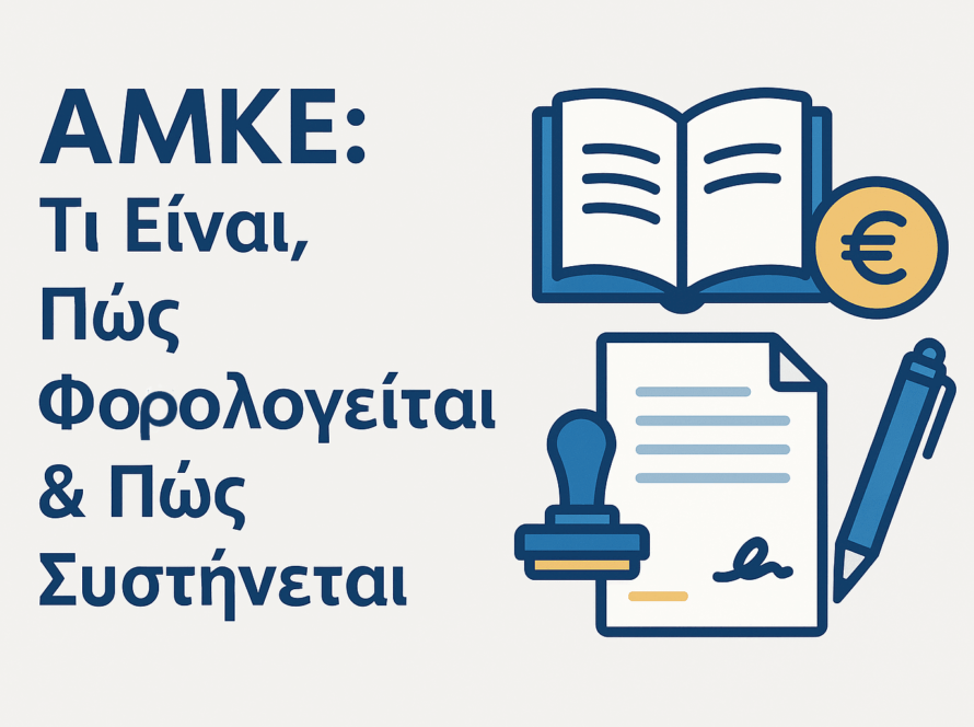 ΑΜΚΕ: Τι Είναι, Πώς Φορολογείται & Πώς Συστήνεται - φοροτεχνικές υπηρεσίες Άγιος Δημήτριος