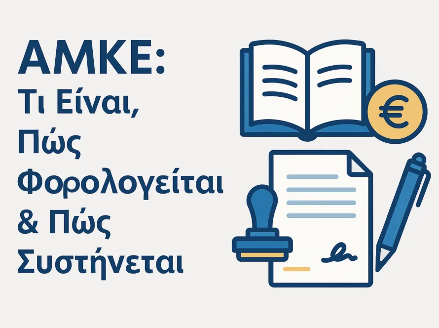 ΑΜΚΕ: Τι Είναι, Πώς Φορολογείται & Πώς Συστήνεται - φοροτεχνικές υπηρεσίες Άγιος Δημήτριος